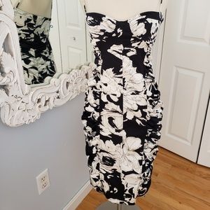 Black & white floral dress